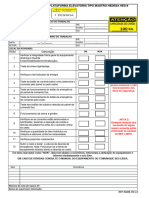 Check List Plataforma Elevatória Telescópica - Modelo Hed-8 - Ref-9qsm-0140