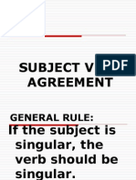 Subject Verb Agreement