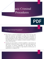 Basic Criminal Procedures Module