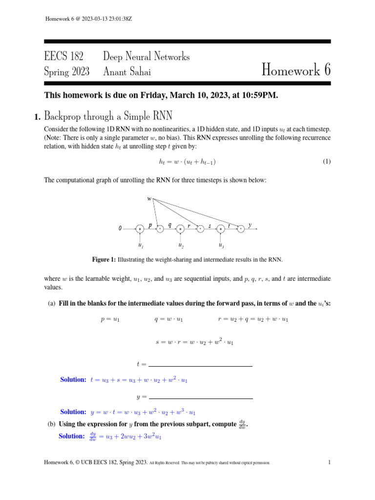 RNN Problems | PDF