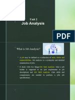 Unit 2 - Job Analysis