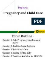 Topic 4 - Pregnancy and Child Care _Sessions 1-5