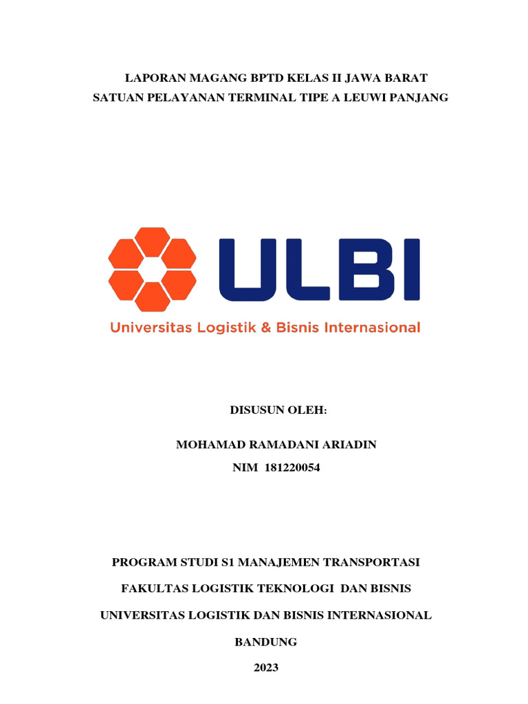 Laporanmagangbptdkelasiijabar M.ramadani.a 181220041 Ulbi | PDF