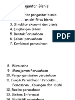 Pengertian Bisnis