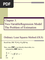 Two-Variable Regression Model - The Problem of Estimation