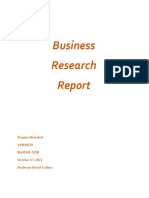 Business Research Report - Pranisa Siriyakul