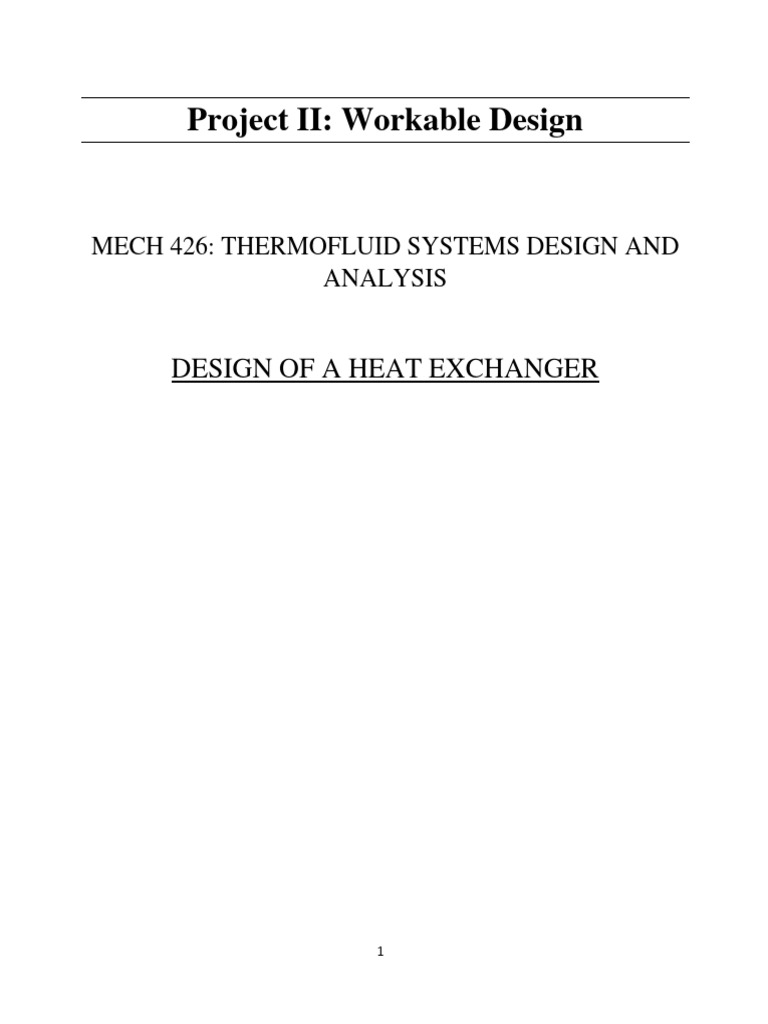 Heat Exchanger Report PDF
