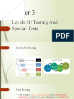 Chapter 3 Levels of Testing and Special Tests