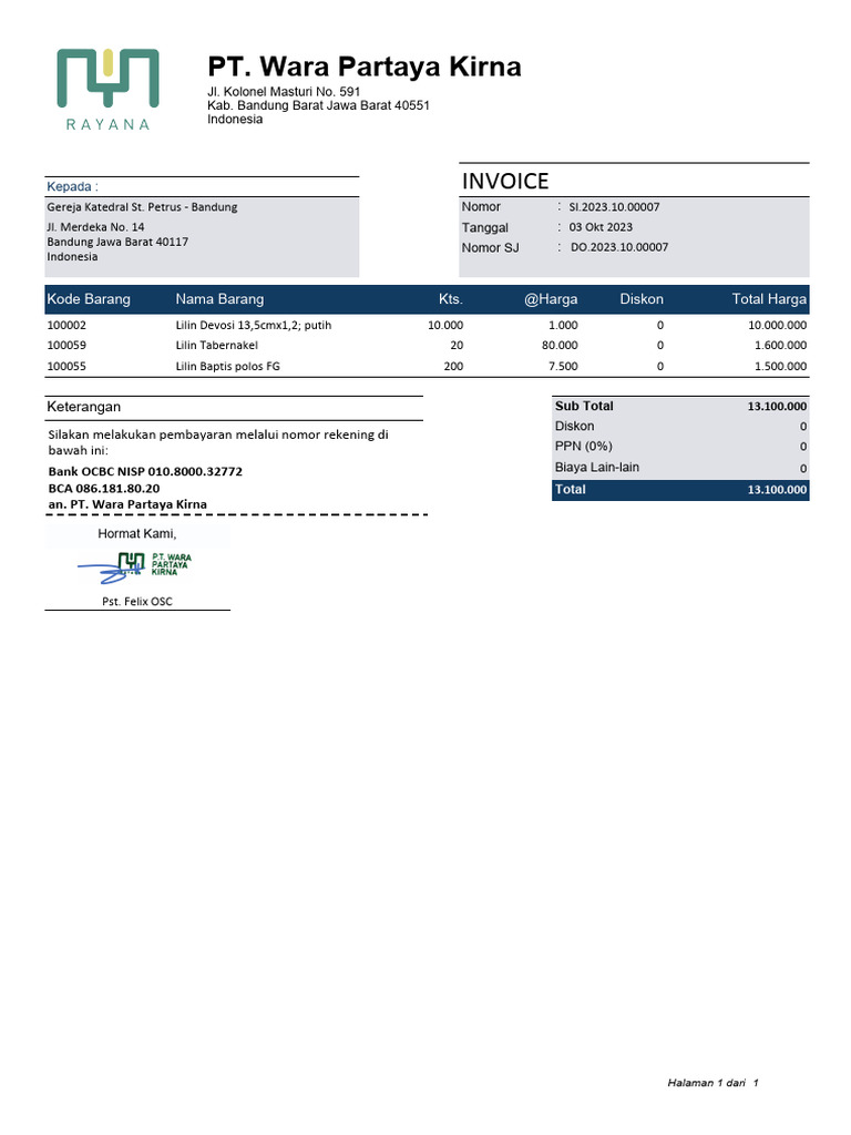 Gereja Katedral ST - Petrus, Bandung | PDF