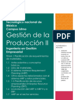 Gestión de La Producción II. - Unidad 1 - Planificación de Requerimientos de Materiales.