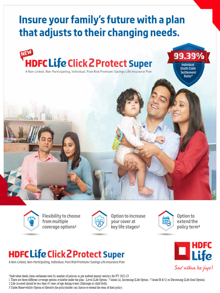 HDFC Life Click 2 Protect Super Plan | PDF