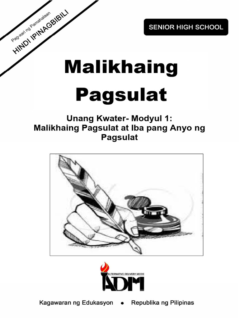 Malikhaing Pagsulat12 - q1 - Mod1 | PDF