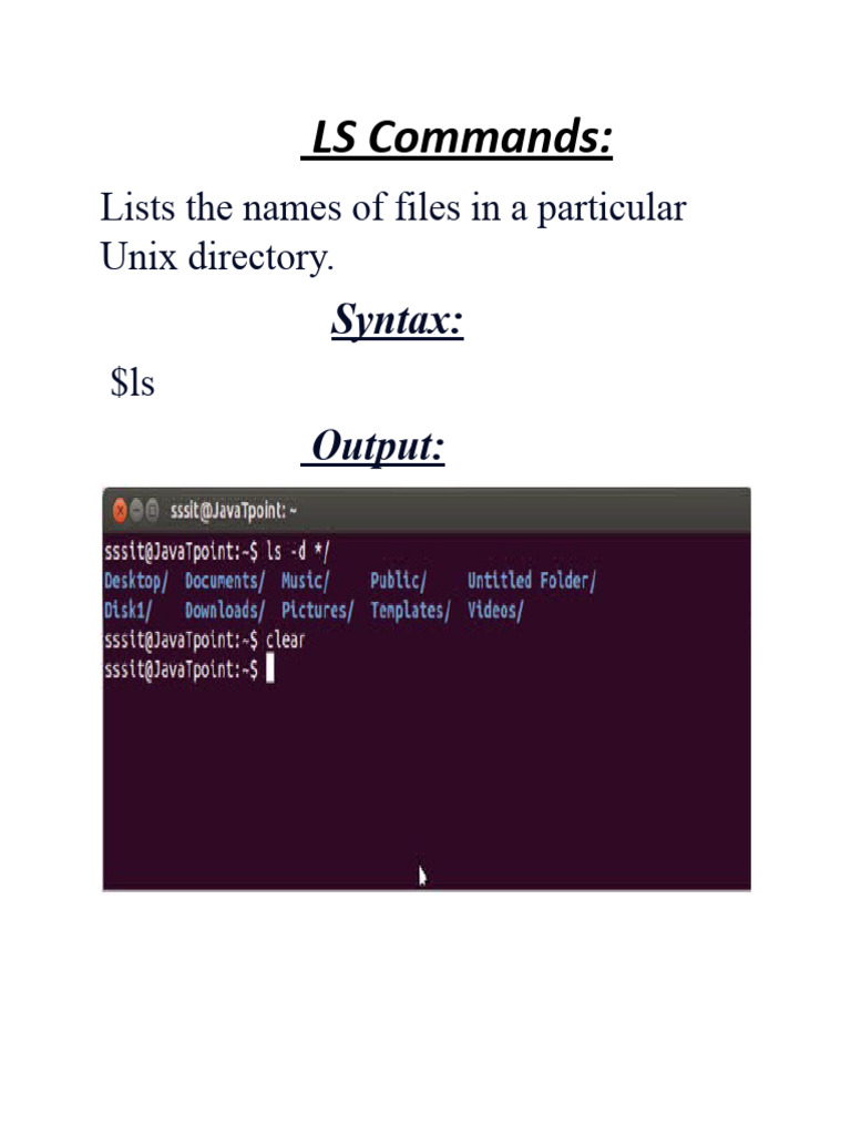 Unix | PDF