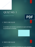 Quiz No 1
