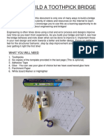 Tutorial How To Build A Toothpick Bridge