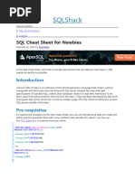 SQL Cheat Sheet