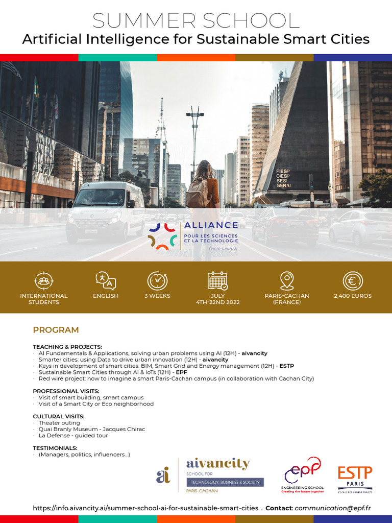Summer School Program-Artificial Intelligence For Sustainable Smart ...