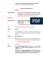 Guide For Commentators (Filipino Mass) | PDF