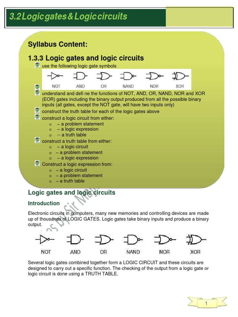 Logic Gates (Word Problems) PDF Logic Gate Boolean Algebra