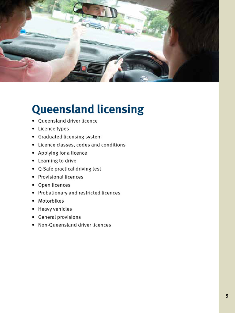Your Keys To Driving in Queensland Licensing PDF