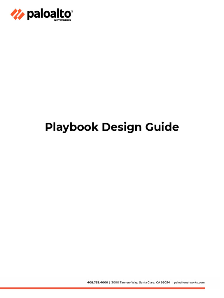 Playbook Design Guide | PDF
