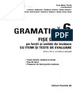 Gramatica - Clasa 6 - Fise de Lucru Ed.2018-2019 Cu Iteme Si Teste de Evaluare - Eliza-Mara Trofin