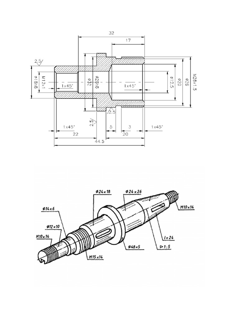 Műszaki Rajz Feladatlap | PDF