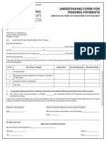 Undertaking For Pending Payments For Portal 2023