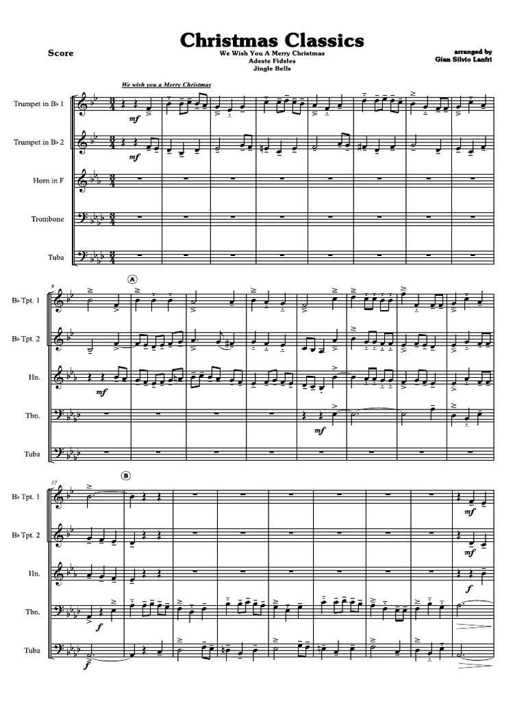 Christmas Classics Score PDF