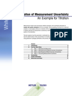 White Paper Measurement of Uncertainty in Titration