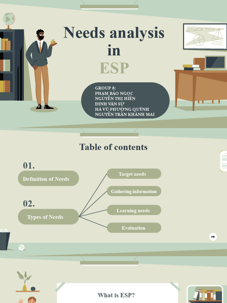 ESP Needs Analysis Overview | PDF