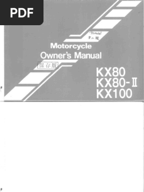 1990 Kawasaki kx80 20 | PDF
