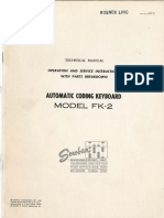 Soroban FK-2 Automatic Coding Keyboard Tecnical Manual 1963