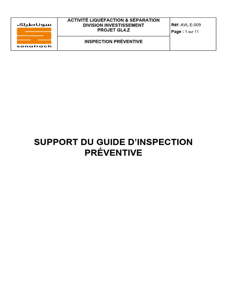 Rapport D'inspection Préventive | PDF | Finance et gestion monétaire