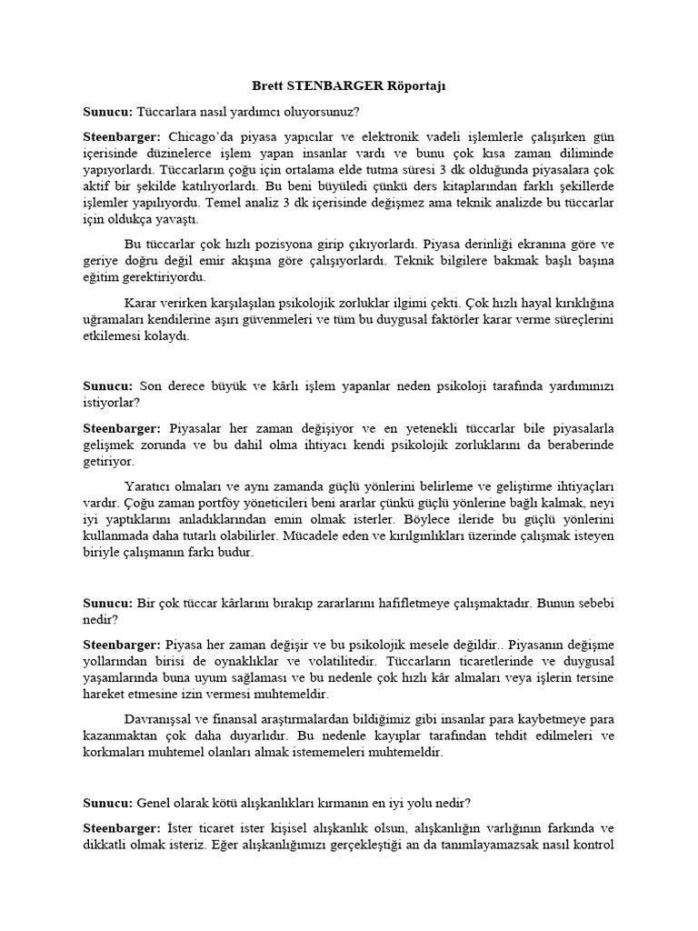Brett Steenbarger | PDF