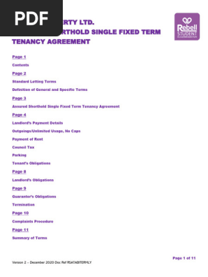 Property Contract Bills Inc Rent TERMLY