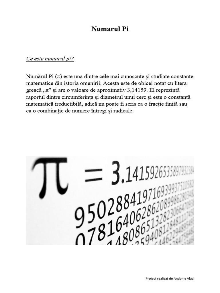Numarul Pi Fizica | PDF