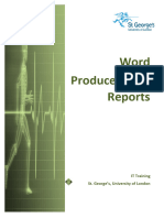 Word Reports Manual
