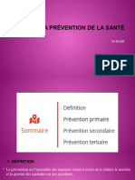 La Prévention de La Santé