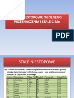 2018 Stale Niestopowe Ogólnego Przeznaczenia I Stale C-MN