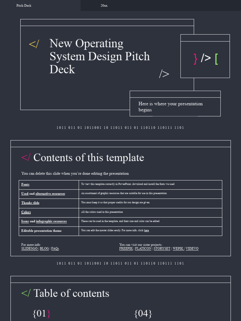 New Operating System Design Pitch Deck | PDF | Finance & Money ...