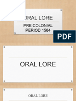 Oral Lore