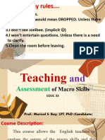 Teaching and Assessment