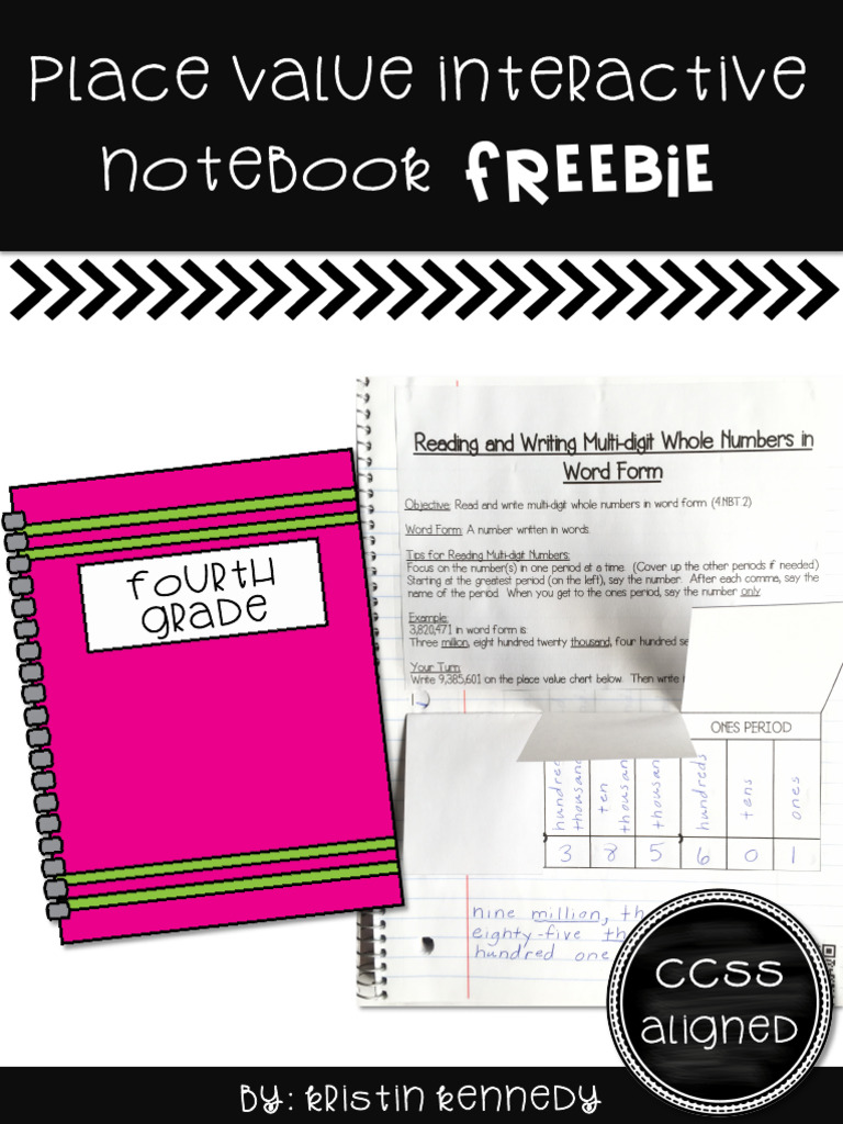 Place Value Interactive Notebook: Freebie | PDF