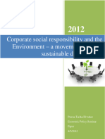 Corporate Social Responsibility and The
