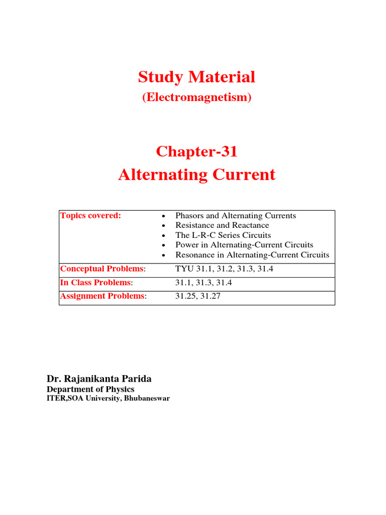 CH 31 | PDF | Science & Mathematics