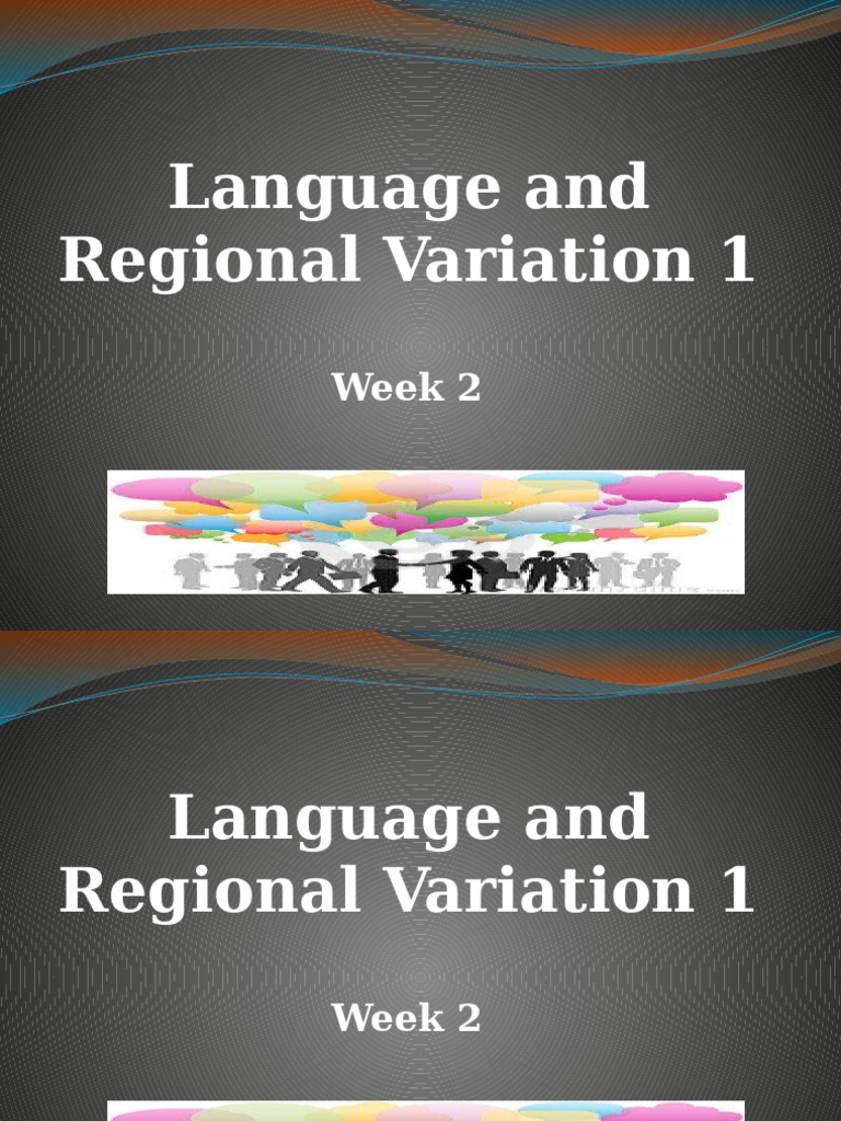 Understanding Regional Language Variation | PDF | Language Arts ...