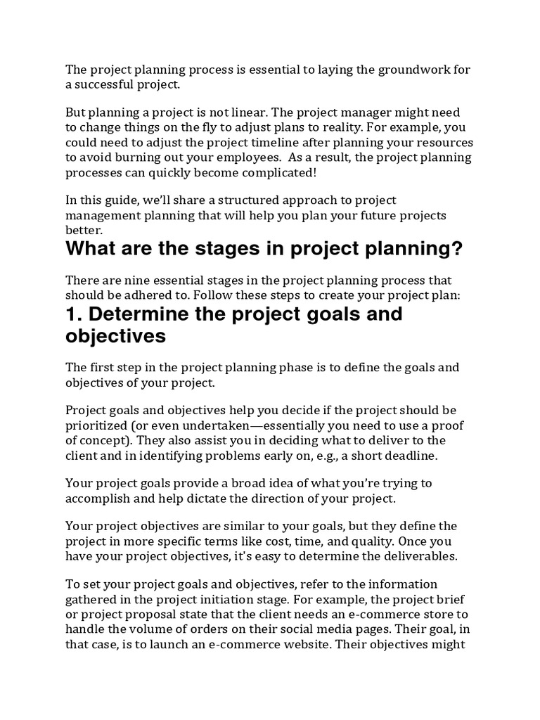 Planning Process PDF