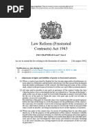 Law Reform Act (Frustrated Contracts) 1943