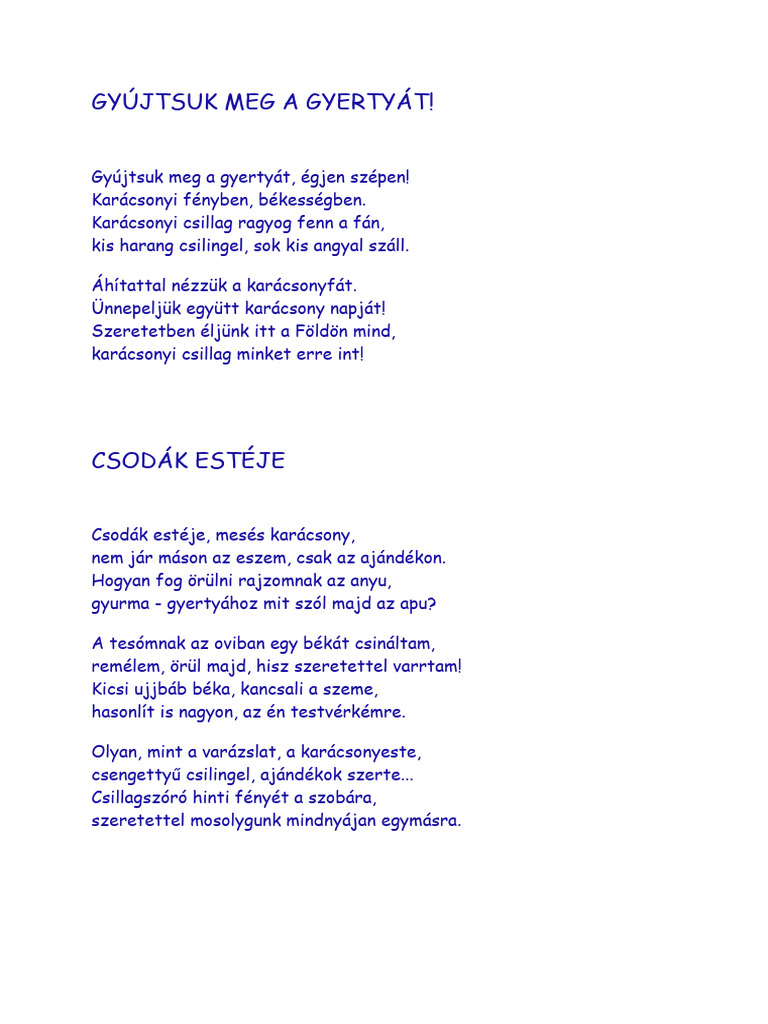 GYÚJTSUK MEG A GYERTYÁT | PDF